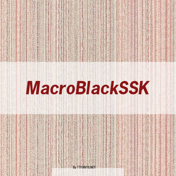 MacroBlackSSK example